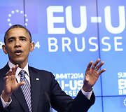 Barackas Obama ES ir JAV vir&scaron;ūnių susitikime Briuselyje