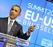 Barackas Obama ES ir JAV vir&scaron;ūnių susitikime Briuselyje