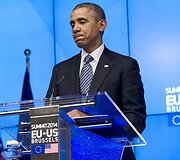 Barackas Obama ES ir JAV vir&scaron;ūnių susitikime Briuselyje