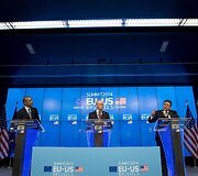 Barackas Obama ES ir JAV vir&scaron;ūnių susitikime Briuselyje