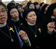 Atsisveikinimas su vyskupu Josephu Fan Zhongliangu