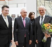 I&scaron; kairės: visuomenės veikėjas Žilvinas Radavičius, Ukrainos ambasadorius Valerijus Žovtenko,  Lenkijos ambasadorius Jaroslavas Čubinskis