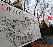 Medikų protestas Maskvoje