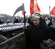 Medikų protestas Maskvoje