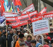 Medikų protestas Maskvoje