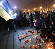 Ukrainiečiai gedi žuvusių aukų