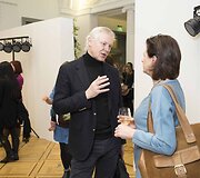 Naglis Nasvytis ir meno mugės ARTVILNIUS vadovė Diana Stomienė