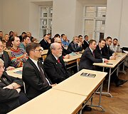 Dr. Olaf Mertelsmann pasakoja apie situaciją Latvijoje ir Estijoje 1988-1992-aisiais. (c) Sigita Matulevičienė 