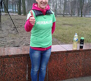 Sveikos gyvensenos klubo ,,Herbalife\'\' narė Oksana / J. Valaičio nuotr. 