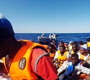 Migrantai Viduržemio jūroje