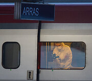 I&scaron;puolis traukinyje