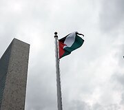 Palestinos vėliavos pakėlimo ceremonija