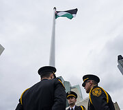 Palestinos vėliavos pakėlimo ceremonija