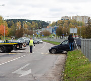 Avarija Justini&scaron;kių ir Rygos gatvių sankryžoje