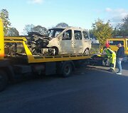 Užsidegęs automobilis