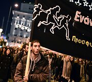 Demonstracija Atėnuose