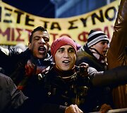Demonstracija Atėnuose