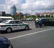 Avarija ant tilto vir&scaron; A.Go&scaron;tauto gatvės