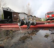 Pagiriuose užsiliepsnojo garažas