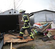 Pagiriuose užsiliepsnojo garažas