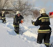 Rusijoje i&scaron; gaisro gelbėjami par&scaron;iukai