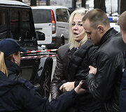 Marija Maksakova jos vyro nužudymo vietoje