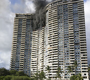 Gaisras daugiaauk&scaron;tyje Honolulu