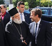 Emmanuelis Macronas su žmona Brigitte Atėnuose