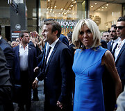 Emmanuelis Macronas su žmona Brigitte Atėnuose