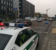 Vilniuje partrenktas žmogus