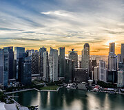 Vaizdas nuo &bdquo;Marina Bay&ldquo;