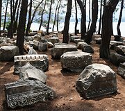 Antikinio miesto Faselio griuvėsiai Turkijoje