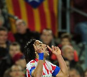 Radamelis Falcao džiaugiasi įvarčiu.