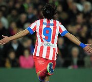 Radamelis Falcao džiaugiasi įvarčiu.