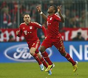Francas Ribery ir Davidas Alaba.