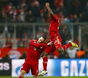 Francas Ribery ir Davidas Alaba.