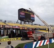 Gaisras &bdquo;Columbus Crew&ldquo; stadione.
