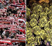 &bdquo;Bayern&ldquo; ir &bdquo;Borussia&ldquo; komandų aistruoliai.