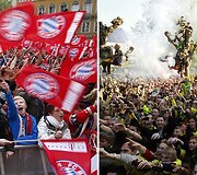 &bdquo;Bayern&ldquo; ir &bdquo;Borussia&ldquo; komandų aistruoliai.