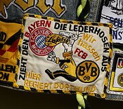 &bdquo;Bayern&ldquo; ir &bdquo;Borussia&ldquo; komandos ir jų aistruoliai ruo&scaron;iais svarbiausiai metų futbolo dvikovai.