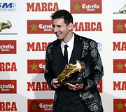 Lionelis Messi atsiėmė &bdquo;Auksinį batelį&ldquo;