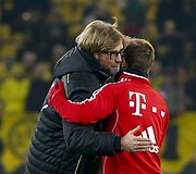 Jurgenas Kloppas ir Mario Goetze