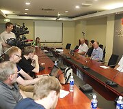 Rankininkų spaudos konferencija