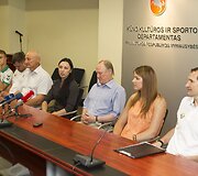 Rankininkų spaudos konferencija