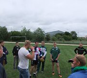 &Scaron;iaulių regbininkų treniruotė su profesionalu Jamesu Percivalu