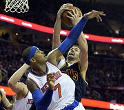 Carmelo Anthony ir Kevinas Love'as