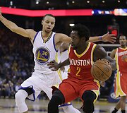 Stephenas Curry ir Patrickas Beverley