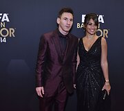 Lionelis Messi su žmona Antonella Roccuzzo