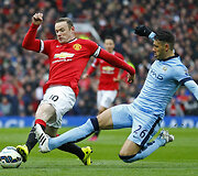 Wayne'as Rooney ir Martinas Demichelis