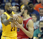 LeBronas Jamesas ir Joakimas Noah